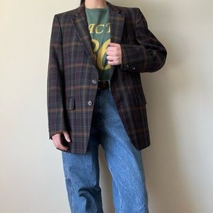 Plaid Blazer